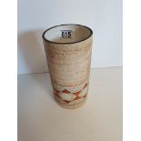 Troika Cylindrical Pottery Art Vase - 19cm high