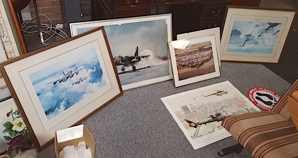 6 RAF Aircraft Pictures (some signed)