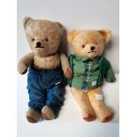 2 x vintage Teddies 45cm