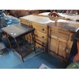 Oak Sideboard & Barley Twist Table