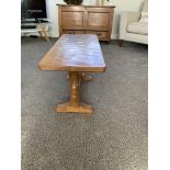 Mouseman 3ft coffee table in excellent condition made 1980s