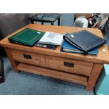 Repro light oak coffee table