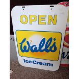 2 Walls Ice Cream Signs 70cm x 50cm