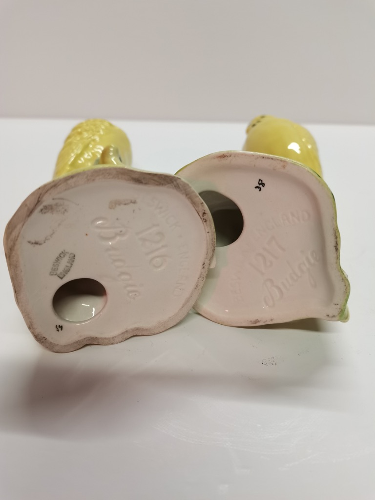 Beswick 2X Budgies (yellow) 2357 18cm 1216 & 1217 EXC - Image 2 of 3