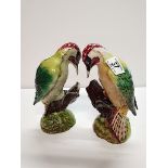 2 Beswick Woodpeckers 1218 VGC