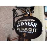 Guiness Sign on Wall Bracket