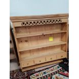 Pine Book Shelves & Delft Rack