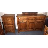 Modern Oak Sideboard & Chest