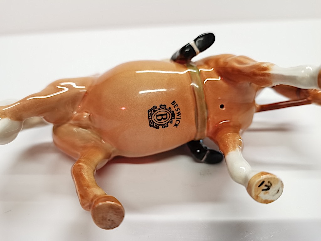 Vintage Beswick Palomino Boy on Pony Model - Image 4 of 4