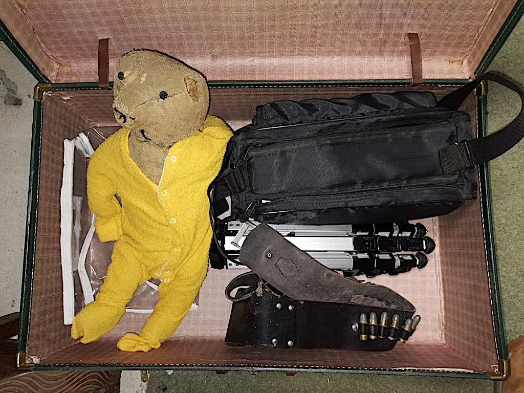 Old Teddy, Camera Equip & Suitcases