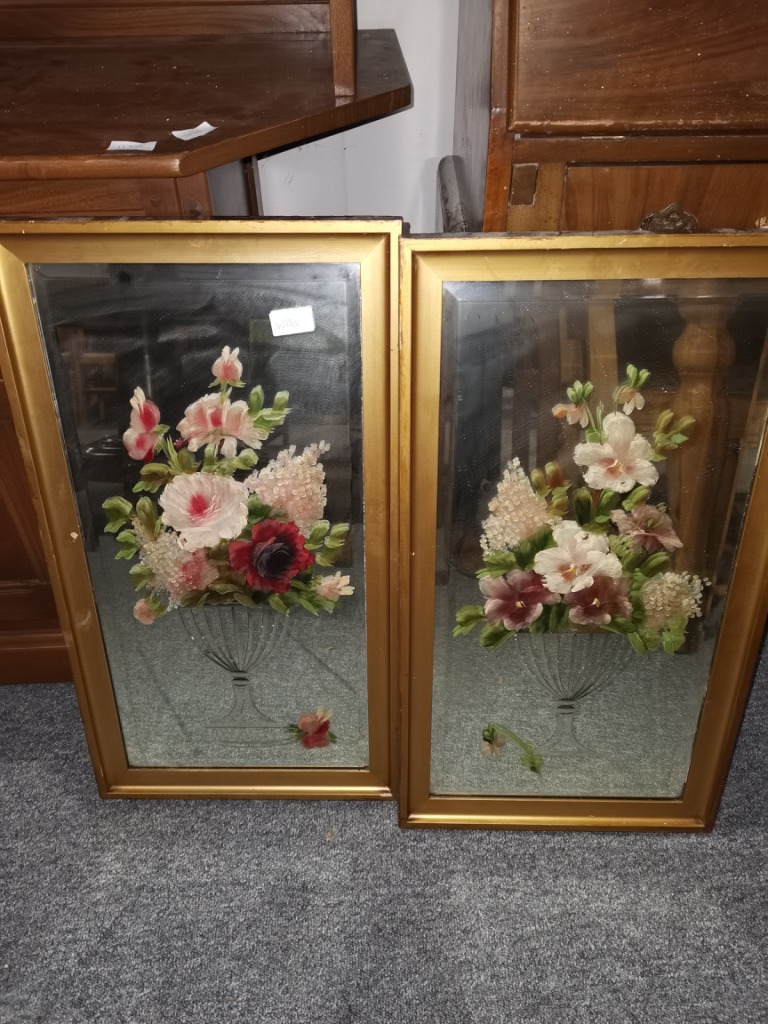 Bureau Bookcase, Vict Pictures & Display Cabinet - Image 2 of 2