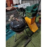 Garden shredder and BBQ