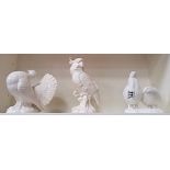 Beswick White PR Partridges 2064 Cockatoo 1180 Pigeon 1614 VGC