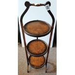 Walnut cake stand