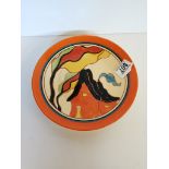 Clarice Cliff BIZARRE plate 23cm diameter ( no damage )