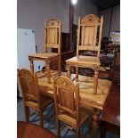 Repro Pine Din. Table & 4 Chairs