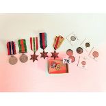 2nd World War Medals plus coins etc