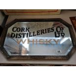 Cork Distilleries Whisky Mirror 66cm x 40cm