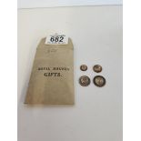 A Royal Maundy Money gift all dated 1961