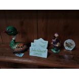 3 Beswick signs, dodo Alice in Wonderland + Beswick Duck 1006