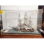 Model of American sailing whaler 1851