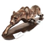 Bronze effect Regency Fine Art Figure of Panther / Jaguar