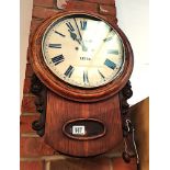 Oak antique wall clock by Potts & Son Leeds