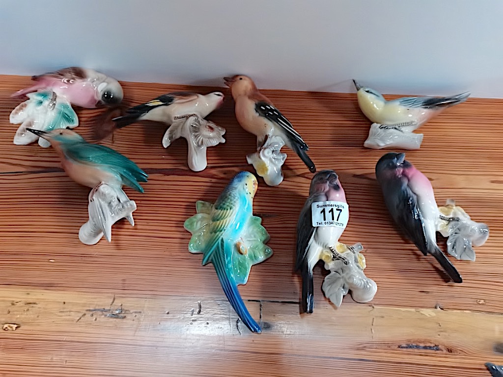 8 Hanging Wall Figures of Birds