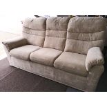 G Plan Malvern sofa, arm chair and foot stool