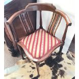 Edwardian Mahogany corner chair