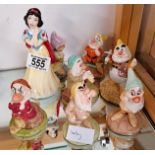 SET OF SNOW WHITE AND THE SEVEN DWARFS ISSUED BY ROYAL DOULTON