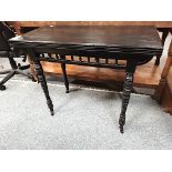 Antique ebonised Side Table