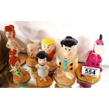 A complete set of 7 Beswick Flintstone Figures produced in 1996 ex. condition