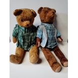 2 vintage Teddy Bears 75CM EACH