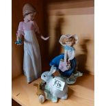 3 Lladro Figures