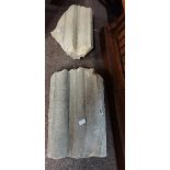 2 stone columns from York Minster