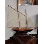 Model of a sailing ship