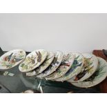 8 WWF bird plates