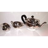 3 pce Plated Tea Service