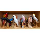 11 Parrot Figures by North Light 1980