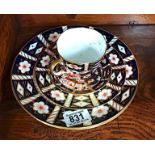 2 x Crown Derby 9" plates, 6" plate, cup and saucer