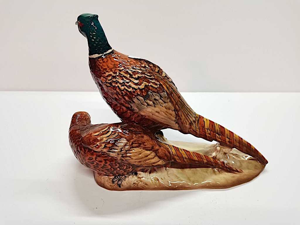 Beswick Male & Female Pheasants on base - Image 3 of 4