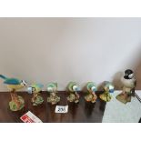 6 Beswick Bluetits inc 5X992 + black capped Chicadee