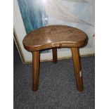 Calf Mouseman stool made in the 1980s