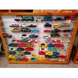 Coll of Toy Cars in Case