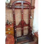 Mahogany large hall/coat stand