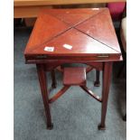 Antique Mahogany inlaid games table