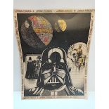 Star Wars poster 55x45cm 1978 20th Century Fox (small tear at bottom)