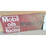 Metal Mobil oils sign 90cm x 40cm