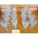 Waterford sherry glasses x 15